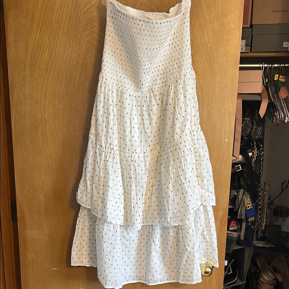 White Polka Dot Kids Dress